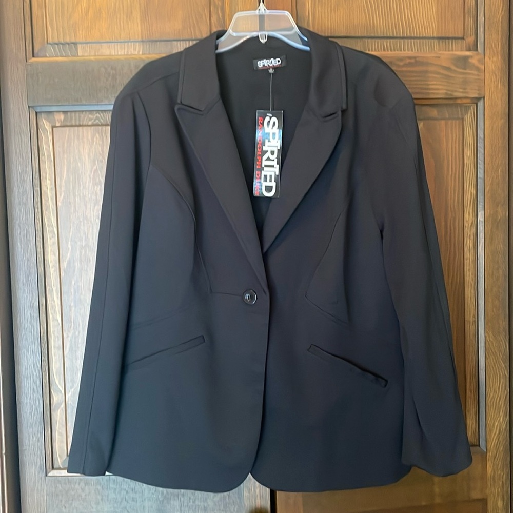 Randolph Duke Plus Size 2X Black Blazer.